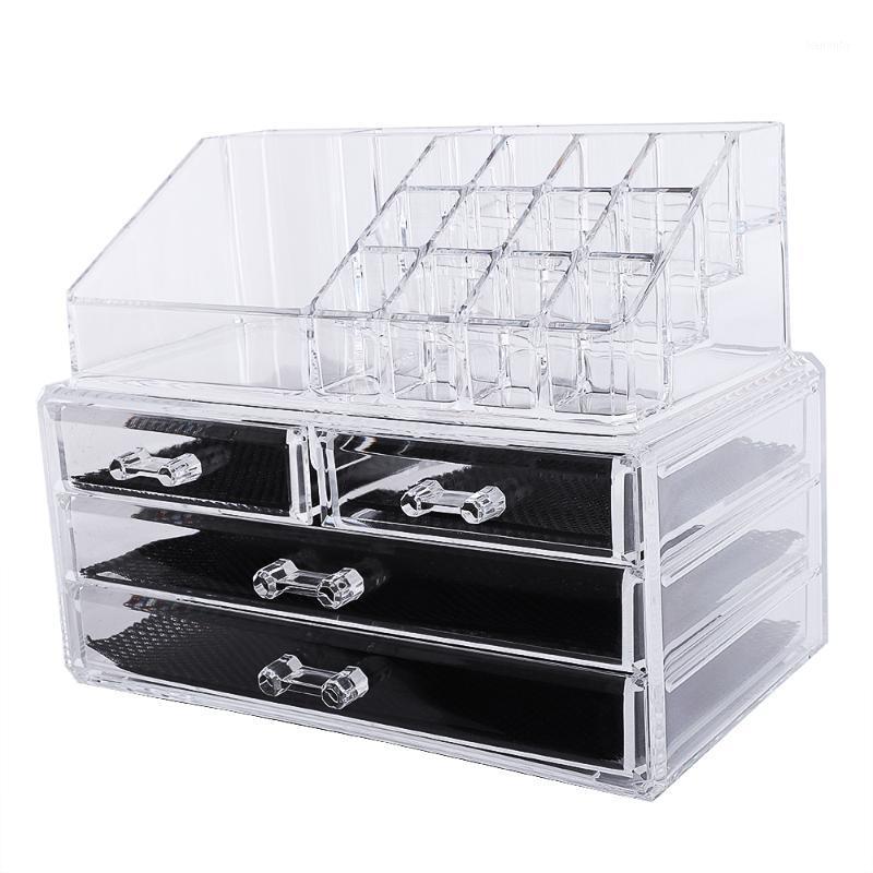 

Makeup Case [US-W]Multi-check & 4 Drawers Integrated Acrylic Cosmetics Organizer Transparent1808212031, 59244006