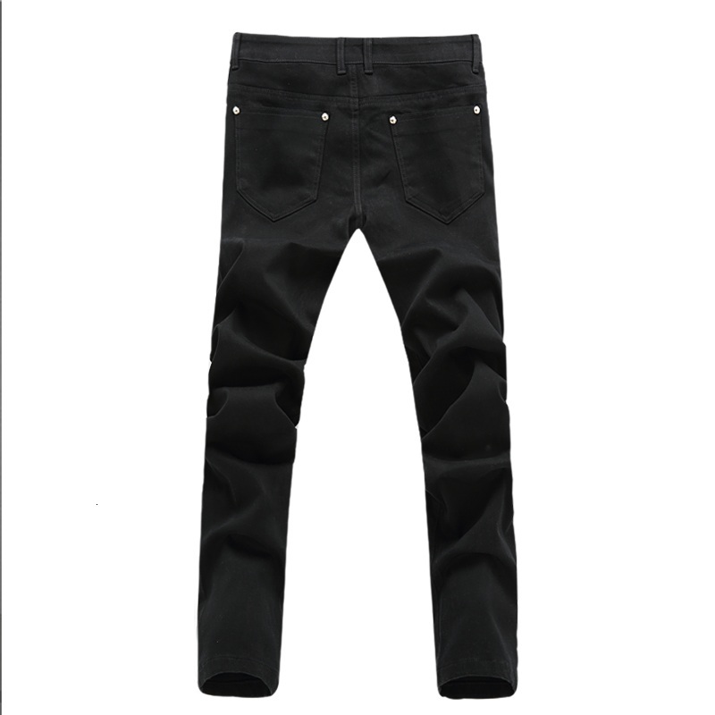 

2021 Spring New Men's Brim Classic Black Skinny Denim Breeches Occasional Quality Slim Fit Electric Masculine Pants PCBU, Beige
