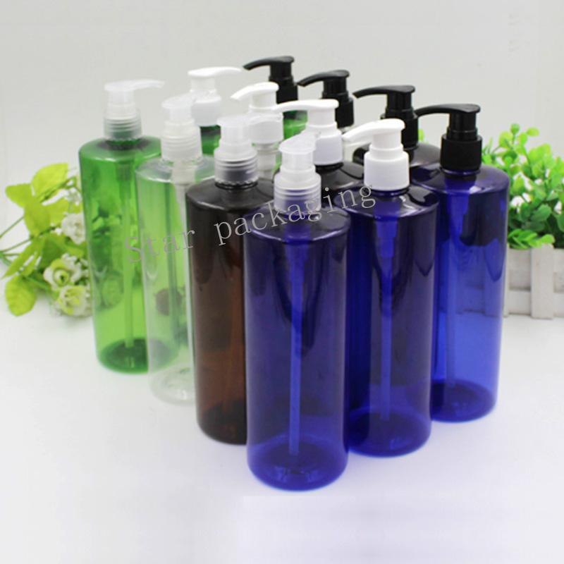 

24pcs/lot 500ml multicolor PET Lotion Pump Bottle,500CC Plastic Bottle With Dispensing Pump,500ML Pet Shampoo Bottle