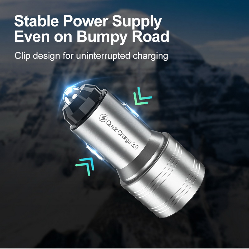 

36W Quick Charge 3.0 Dual QC Car Charger for iPhone Samsung Fast Car Charging for Huawei Xiaomi QC3.0 Mobile Phone USB Charger