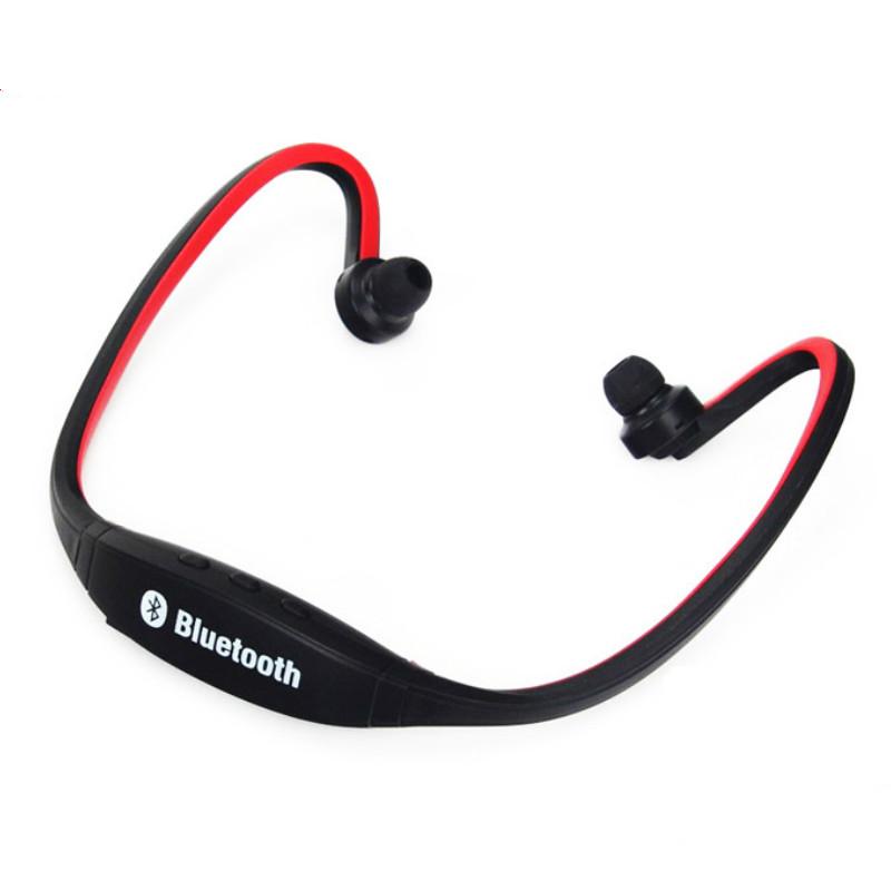 

Bluetooth Earphone Wireless Sport Headphones Handsfree Stereo Music with Microphone Neckband Noise Canceling Wireless Headphone, Red