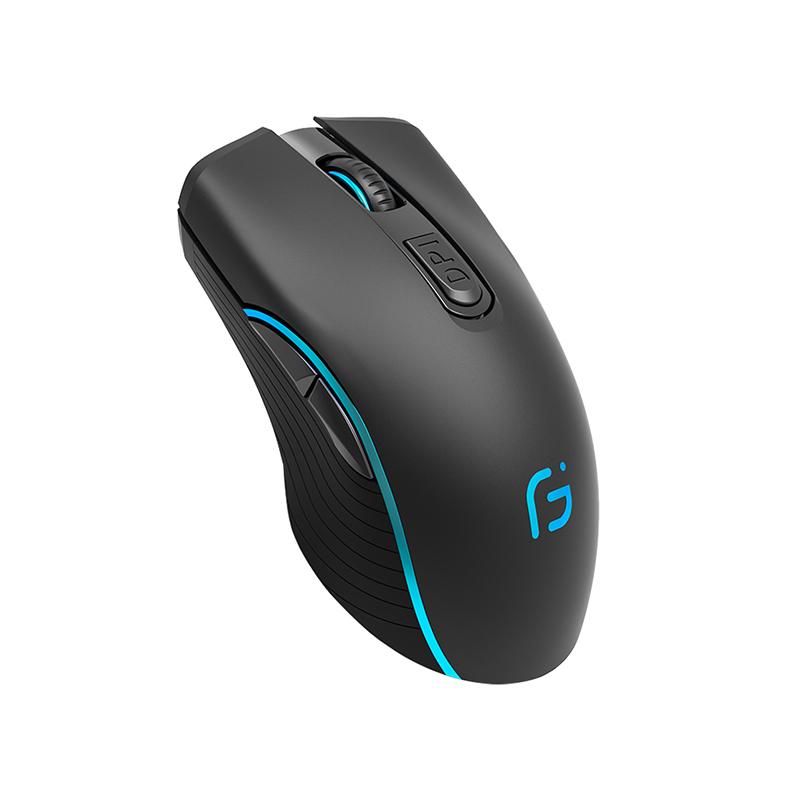 

Computer Wireless Bluetooth Mouse 2 Mode 2400DPI Ergonomic Rechargeable Mouse 2.4G Wireless Portable Optical Mice For PC