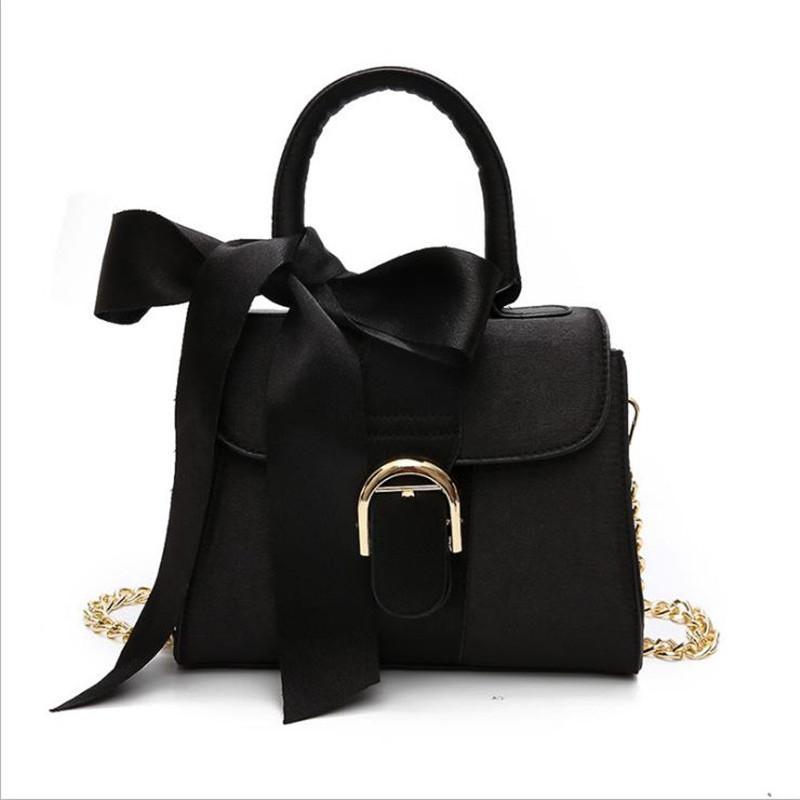

2020 Fashion Elegant women Handbags High-Quality ladies Velvet Bag Bow Tie Sweet Lady Handbags Chain Shoulder Bag black blue