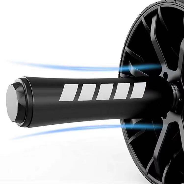 

2021 new silent two wheel exercise roller abdominal wheel fitness equipment abdominal muscle whee2569, Black