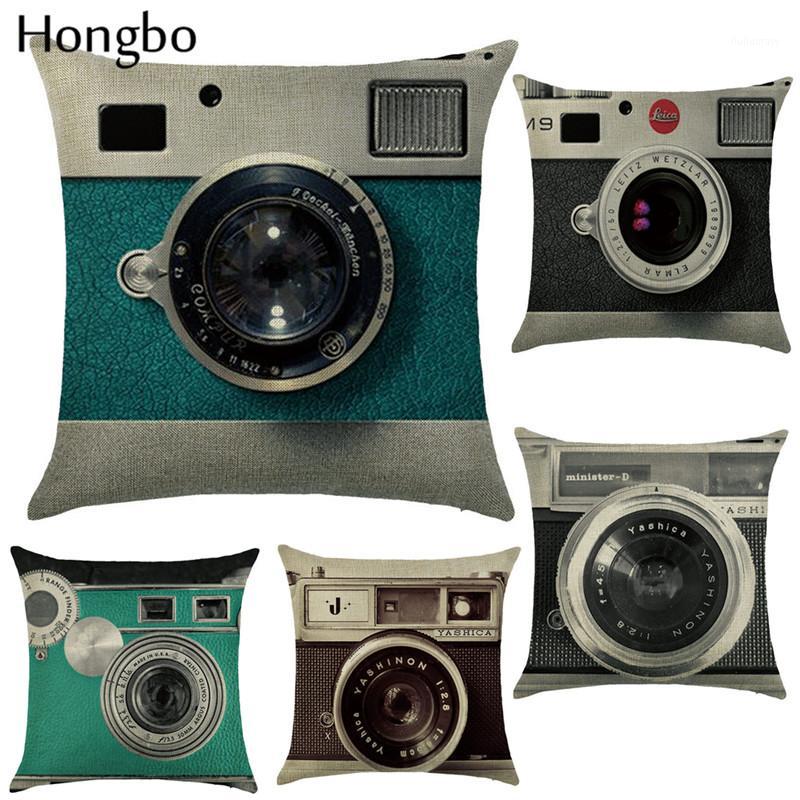 

Hongbo Vintage Style Classic Decorative Throw Pillowcase Camera Black White Cushion Cover Sofa Home Almofadas Wholesale1