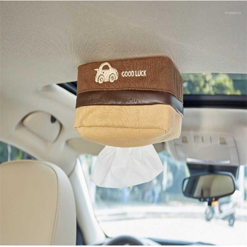 

Car Storage Sun Visor Tissue Box Truck Case Organizer Bag Paper Napkin Holder1