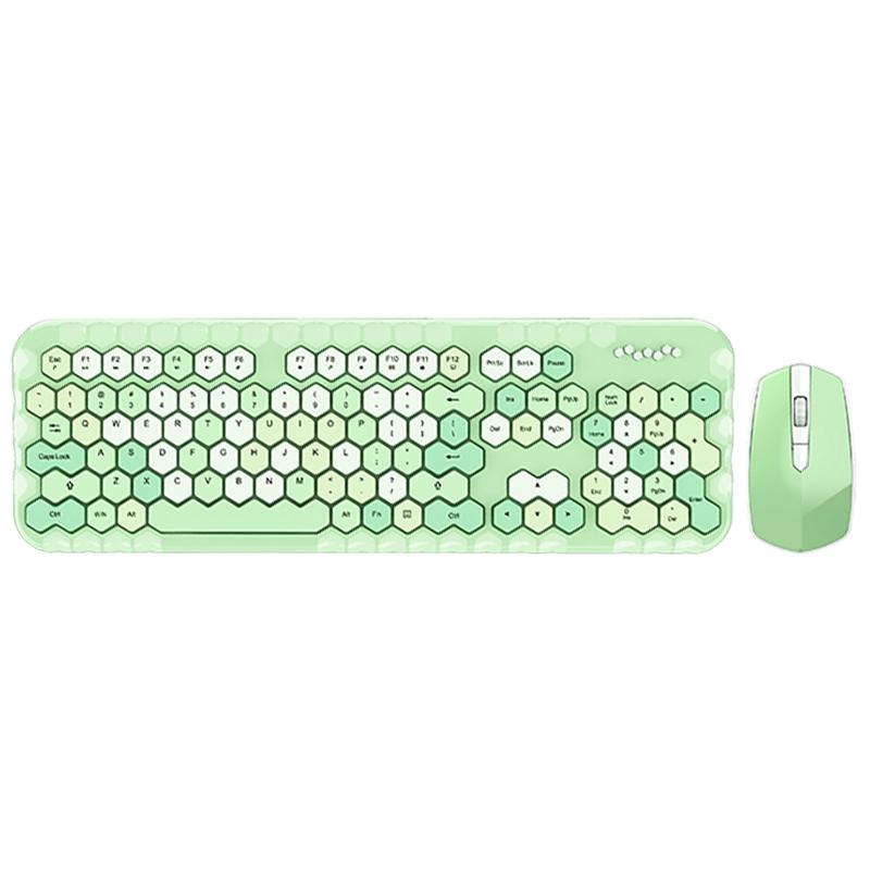 

Wireless Keyboard and Mouse 2.4GHz Color Lipstick Keyboard 104 Keys for Windows XP / Win7 / Win8 Win10