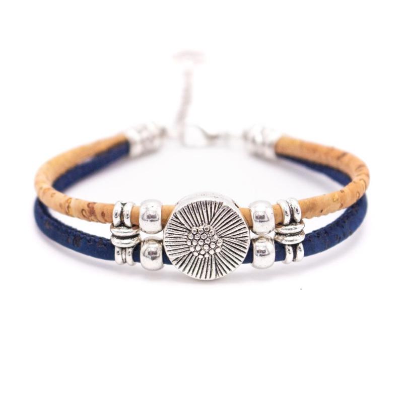 

Cork bracelet, alloy bead ladies bracelet, DBR-004