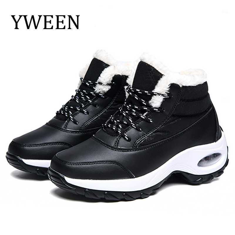 

YWEEN Women Boots Women Snow Boots Platform Winter Shoes Woman Plush Ankle Botas Mujer Thick Heels Booties Winter1, Blue
