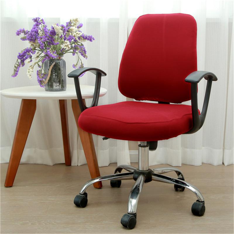 

Waterproof Office Chair Cover Computer Chair Covers High Back Desk Slipcovers for Universal Rotating Armchair Stretchable