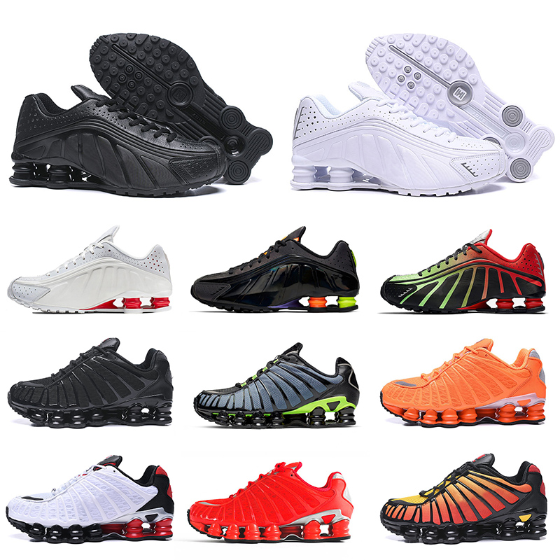 

Big Size 12 Shox TL Top Quality Shoes Women Mens Running Shoes Black White Sunrise Orange Red Shox Outdoor Jogging Trainers Sneakers, 35 40-46 red black