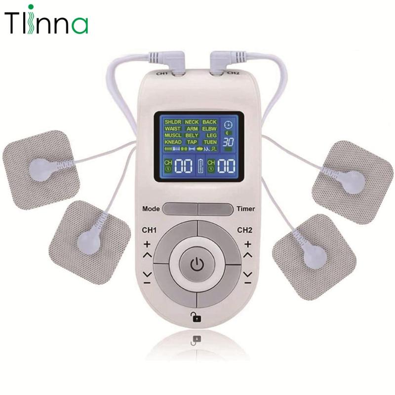 

EMS Electronic Pulse Massager Tens Machine Acupuncture Electrical Body Massager Nerve Muscle Stimulator Pain Relief Therapy