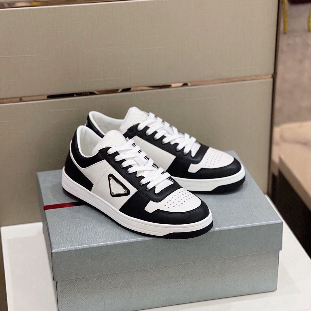 

2022S/S Downtown Sporty Leather Sports Sneakers Shoes!! Elegant PRAX 1 Technical Fabric Re-Nylon Chunky Light Rubber Sole Casual Walking