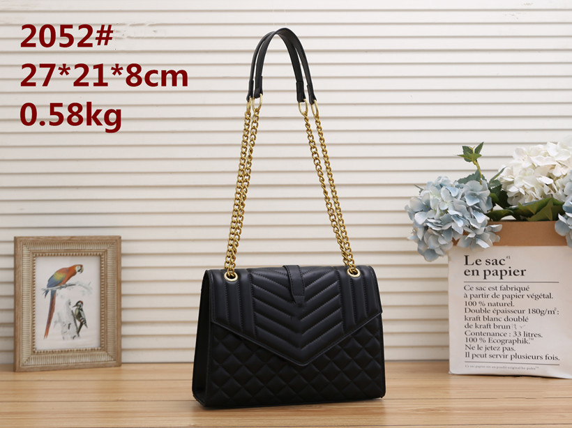 

YQ Hight Quality tote PU Leather Chain Women's Shoulder Bag Luxury Designer Crossbody Bags handbags Wallet Handbag Purses Quilting Clutch Fashion Women wallet, Extra freight
