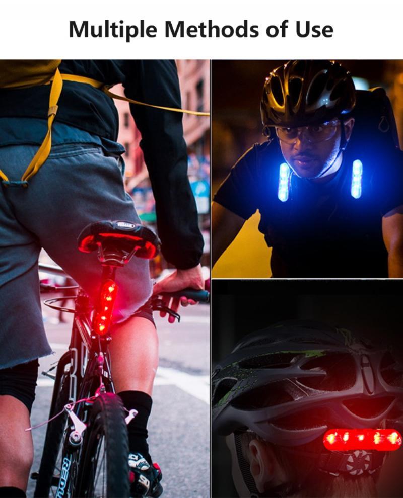 

Bicycle Lights USB Charging LED Warning Lights Night Bike Rear Light Mountain Bike Safety Warning Lamp Equipment