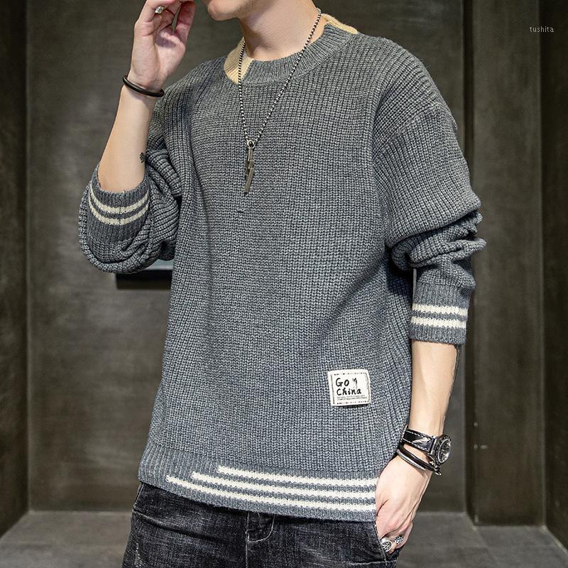 

Brin sweater men 2020 autumn winter jersey Jumper Robe hombre pull homme hiver pullover men o-neck Knitted sweaters1, Black