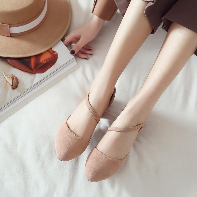 

Big Size 9 10 11 12 13 14 15 high heels sandals women shoes woman summer ladies Pointed thin-banded sandals with thick heels, Black