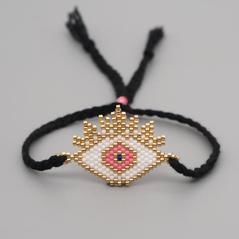 

Go2boho Fashion Miyuki Bracelets Turkish Evil Eye Bracelet For Girl Jewelry Braided Rope Pulsera 2020 Women Friendship Jeweller