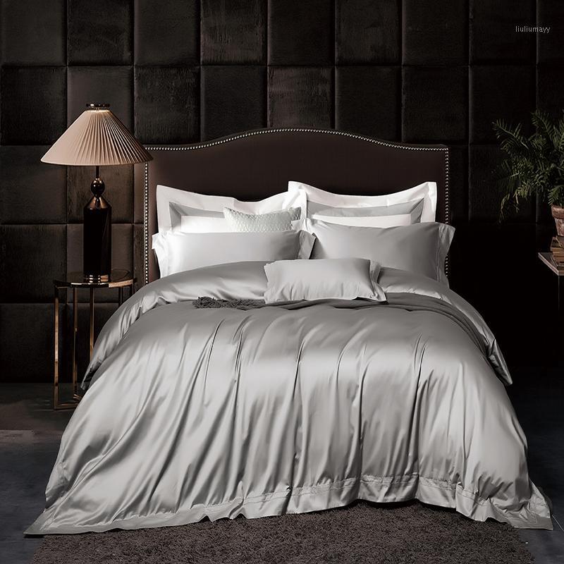 

That Chinese Girl Recommends Luxury 5 Stars Solid Color 160s Egyptian Cotton Bedding 4PCS SET With Sheet Duvet Cover Pillowcase1, White