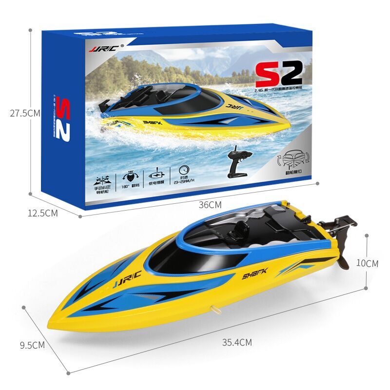 

Remote Control Boat Capacity Battery Dual Motor Rc Boat Toys for Kids Gift 2.4G Radio Rc Boat Brushless Kids for Toys Bb50, Blue