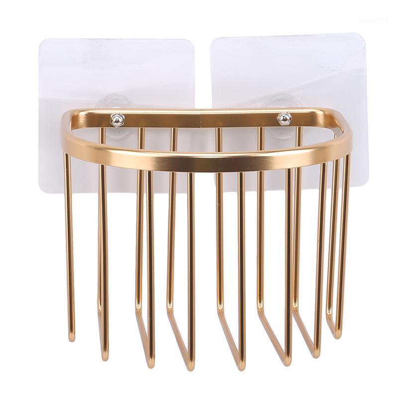 

1PC Wall Mounted Toilet Paper Holder Bathroom Shower Shelf Space Aluminum Storage Basket Paper Towel Tissue Box1