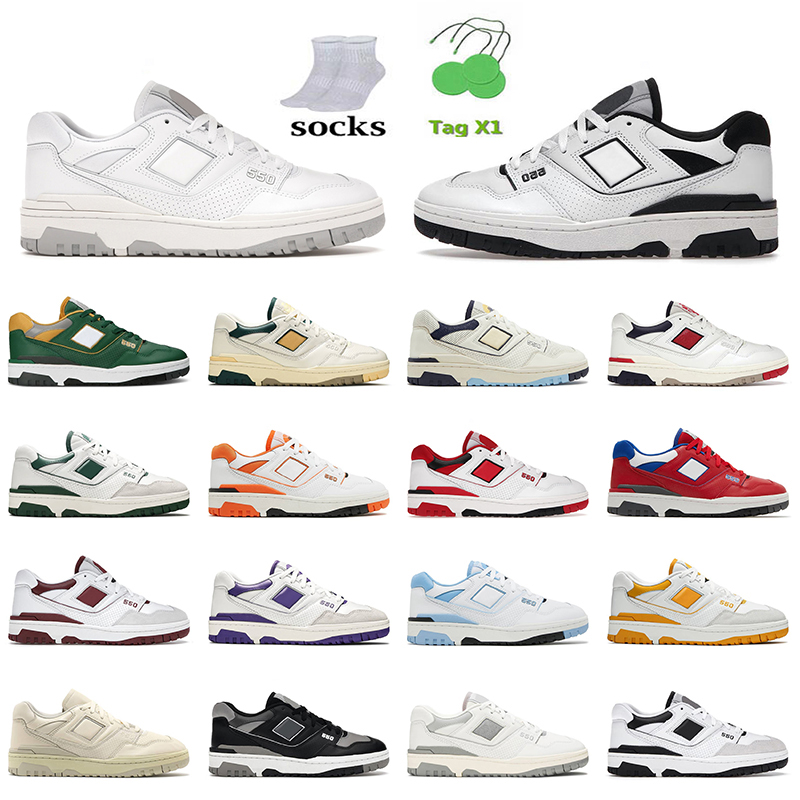 

Leather Platform Low NB 550 Basketball Shoes Women Mens BB550 b550 With Socks White Black Grey Aime Leon Dore Green Yellow Rich Paul Red Sne