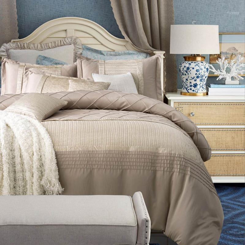

Papa&Mima Light Tan 3D Embossed Embroidery Silk Cotton Bedlinens Print  King Bedding Set Sheet Pillowcase Duvet Cover1, 20206056
