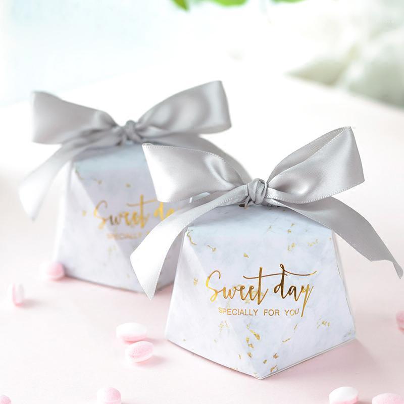 

6pcs/lot Wedding party marbling candy box decoration for birthday party paper candy box chocolate decorations1