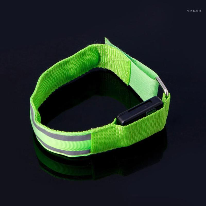 

Flashing Arm Warmer Belt LED Luminous Armband LED Safety Sports Reflective Belt Strap Snap Wrap Light up Arm Band Armband1