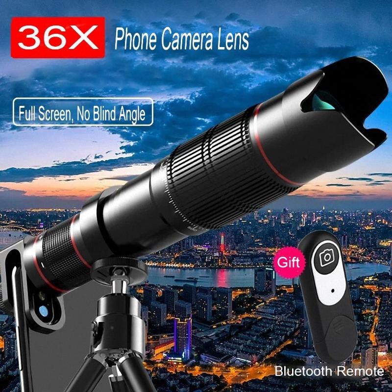 

Universal 36x Zoom Mobile Phone Telescope Lens Telephoto External Smartphone Camera Lens