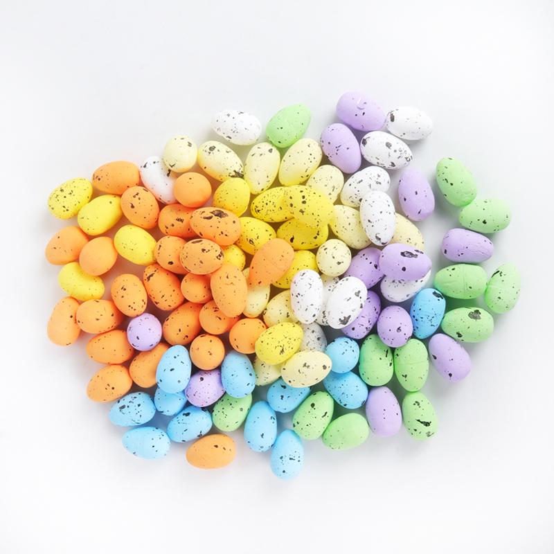 

20pcs 3.3cm PE Easter eggs Happy easter decoration Home/Garden decor Colorful eggs Kids gift party favors supplies Foam