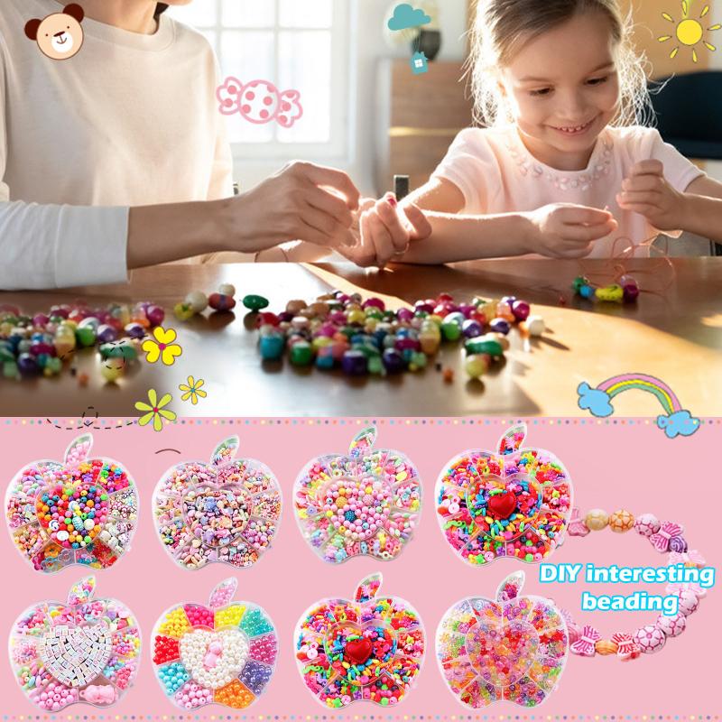 

Porcelain White Crystal Handmade Beaded Diy Children's Jewelry Creative Children Educational Toy Diy Art Craft Gift Accessories