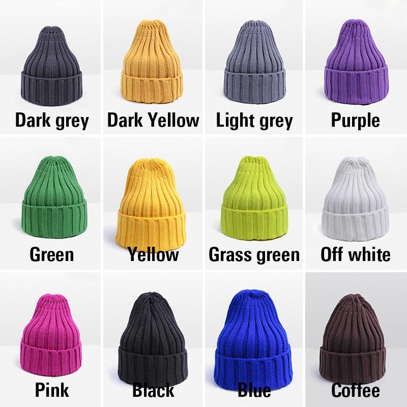 

Arrival Winter New Benaies Women Knitted Colorful Hats Thicken Winter Hat Soft Warm Skullies Beanies for Female Stylish gorras, 23