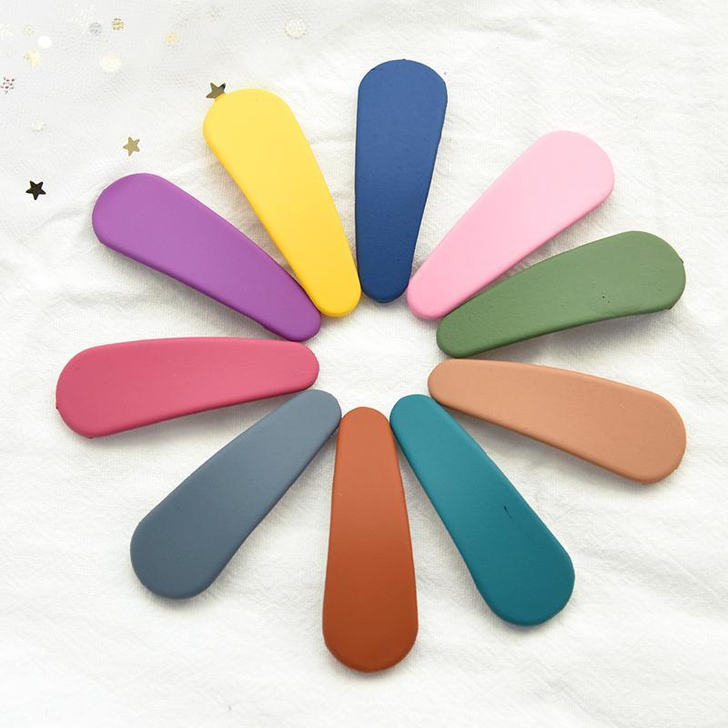 

Children Cute Candy Waterdrop Matte Ornament Hair Clips Girl Corols Sweet Acrylic Barrettes Hairpins Kid Lovely Hair Accessories1, Green