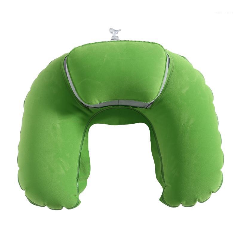 

Seat Cushions U Shaped Travel Inflatable Neck Pillow Car Head Rest Soft Air Blow Up Cushion