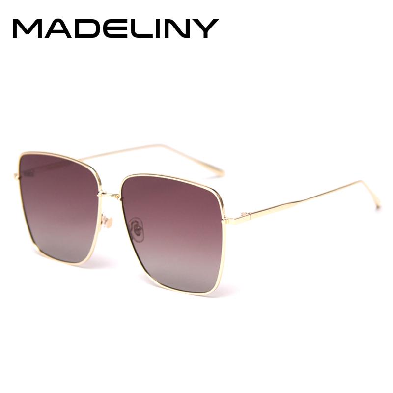 

Sunglasses MADELINY Classic Square Women Oversized Brand Design Gradient Sun Glasses Female 2021 Fashion Driving Goggles MA714
