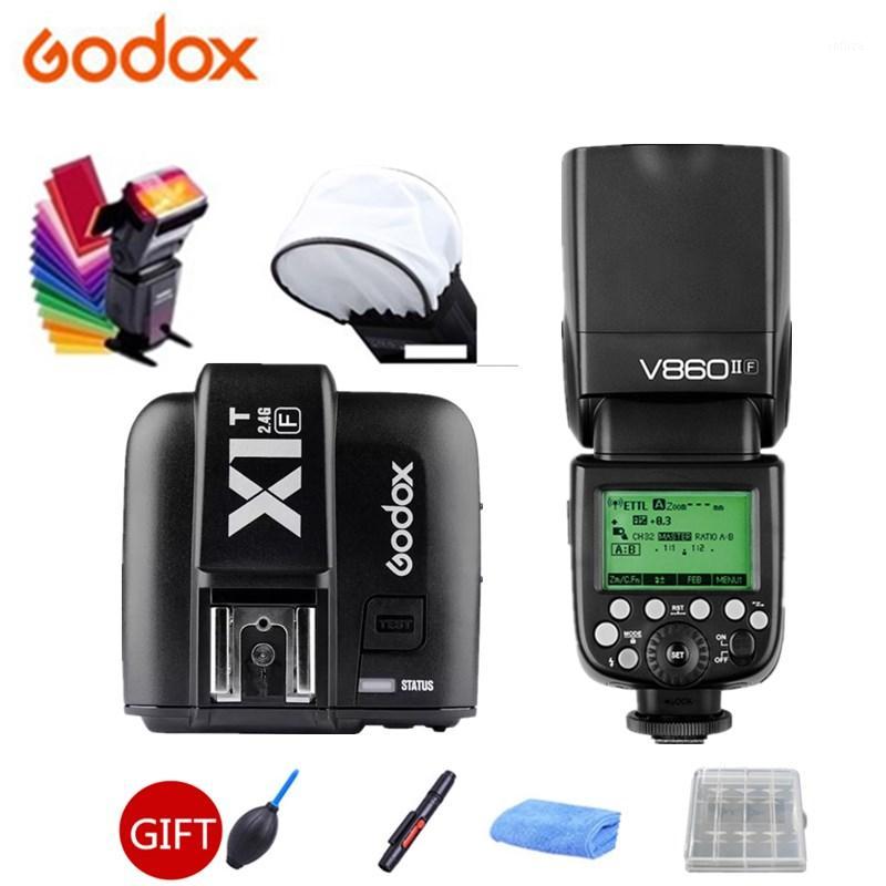 

Godox V860II-F V860IIF Camera Flash Speedlite Strobe 2.4G Wireless X SystemL HSS 1/8000 + X1TF Transmitter for1