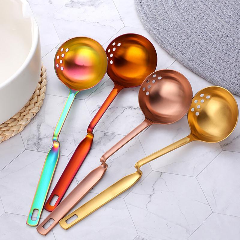 

Hot Pot Spoon Colander Stainless Steel Soup Ladle Wall-Mounted Cookware Rice Dinner Kitchen Spoon Tool For Sauce Soup Broth1