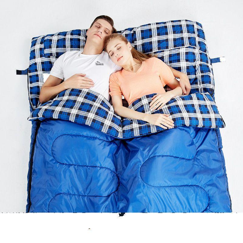 

Hewolf 1765 Outdoors Adult Spring Winter Camping Hotel Autumn Travel Can Spliced Into 2 Seperate Couple Car Indoor Sleepi Bag1