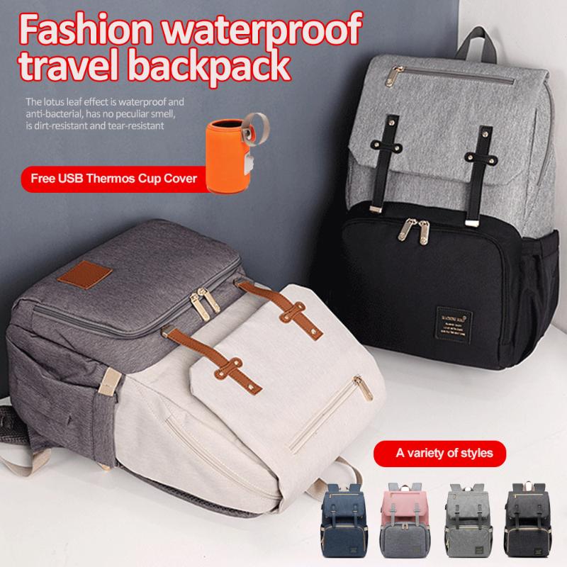 

36-55L New Laptop Usb Backpack School Bag 15.6 inch Laptop Bag Rucksack Anti Theft Men Backbag Travel Daypacks, 18in gray c