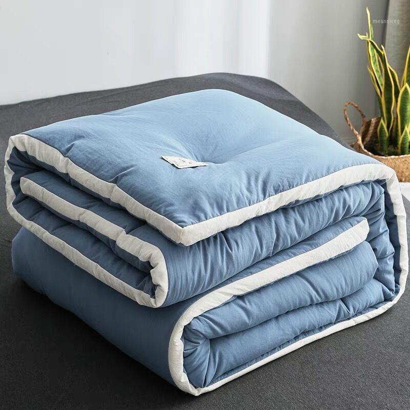 

Thick warm winter double space quilt single dormitory soft comforter spring&autumn duvets summer air conditioning quilts blanket1, As picture