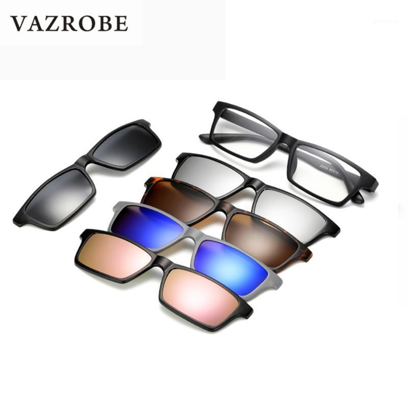 

Vazrobe 5 Lens Polarized Sunglasses Men Women with Magnetic Sun Glasses for Day Night Driving Goggles Man Anti Glare UV4001