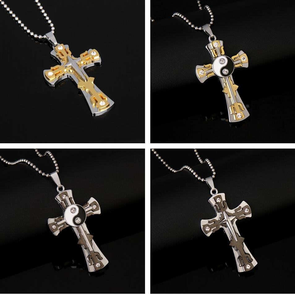

Cross Pendant Necklace Beautifully Jewelry Long Chain Necklace Mens Necklaces