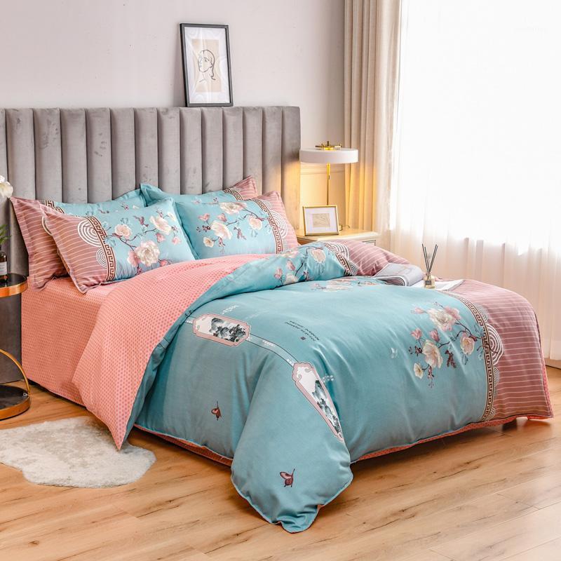 

New Home Textiles Bedding Set Bedclothes include Duvet Cover Bed Sheet Pillowcase Comforter Bedding Sets Bed Linen1, Style2