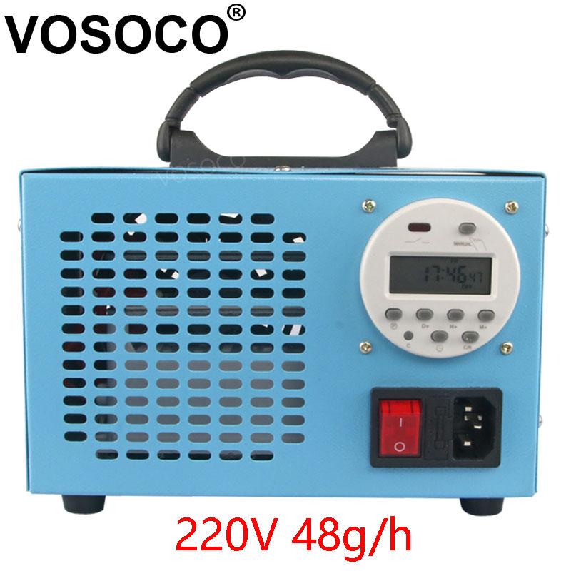 

Ozone Generator Remove peculiar smell Ozonizer Air cleaner sterilize Purifier treatment Ozone machine digitaldisplay timer 48g/h