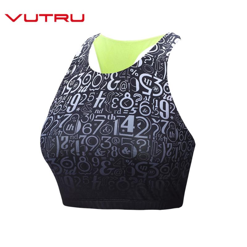 

Vutru Sports Bra for Women Gym Summer Running Yoga Sexy Workout Dry Fitness Top Athletic Vest S M, Black sports bra