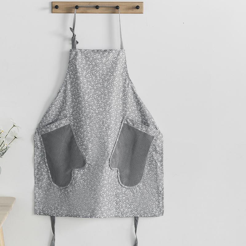 

Japan Floral Waterproof Apron Kitchen Home Coffee Shop Adult Bib Erasable Hand Cooking Cleaning Kitchen Aprons for Women