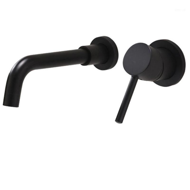 

Bathroom Wall Mounted Faucet Basin Tap Bath Tub Sink Faucet Brass Wash Basin Faucets Matte Balck Bathroom Water Taps1