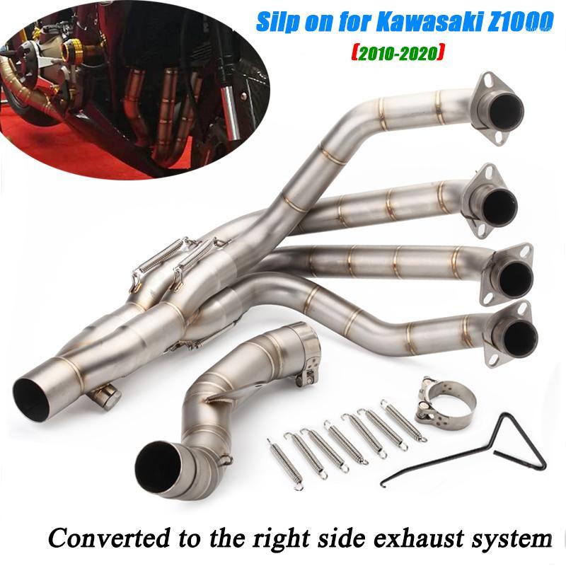 

Motorcycle 51MM Front Middle Link Pipe Stainless Steel System Lossless installation Set for z1000 2010-20201