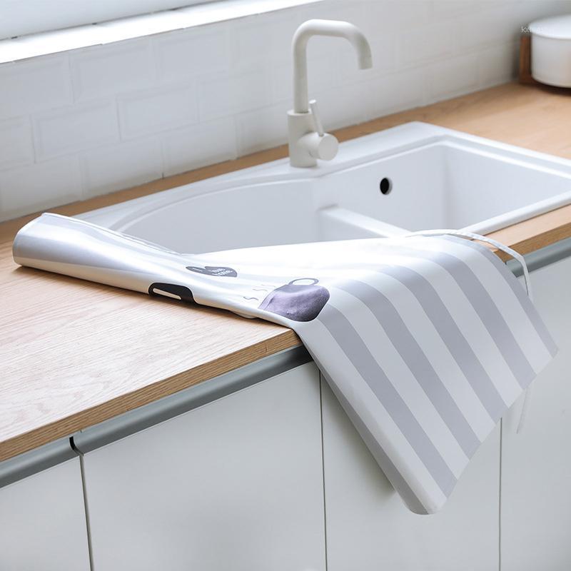 

Apron Nordic Style PU Cartoon Pattern Anti-fouling Bakery Kitchen Home Apron H99F1